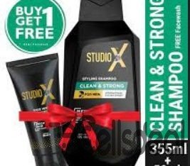 Studio X Clean & Strong Shampoo for Men 355ml (50m