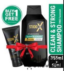 Studio X Clean & Strong Shampoo for Men 355ml (50m