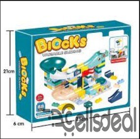 Marble Run Building Blocks Toys-Variable sliding