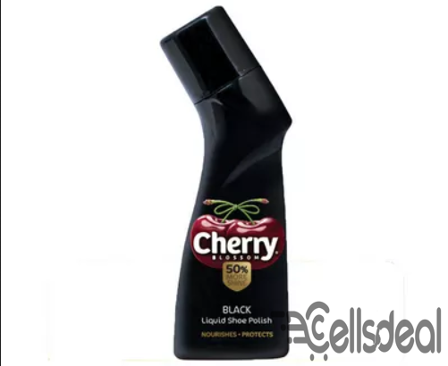 Cherry Blossom Black Liquid Shoe Polish – 75 ml