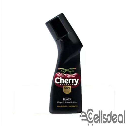 Cherry Blossom Black Liquid Shoe Polish – 75 ml