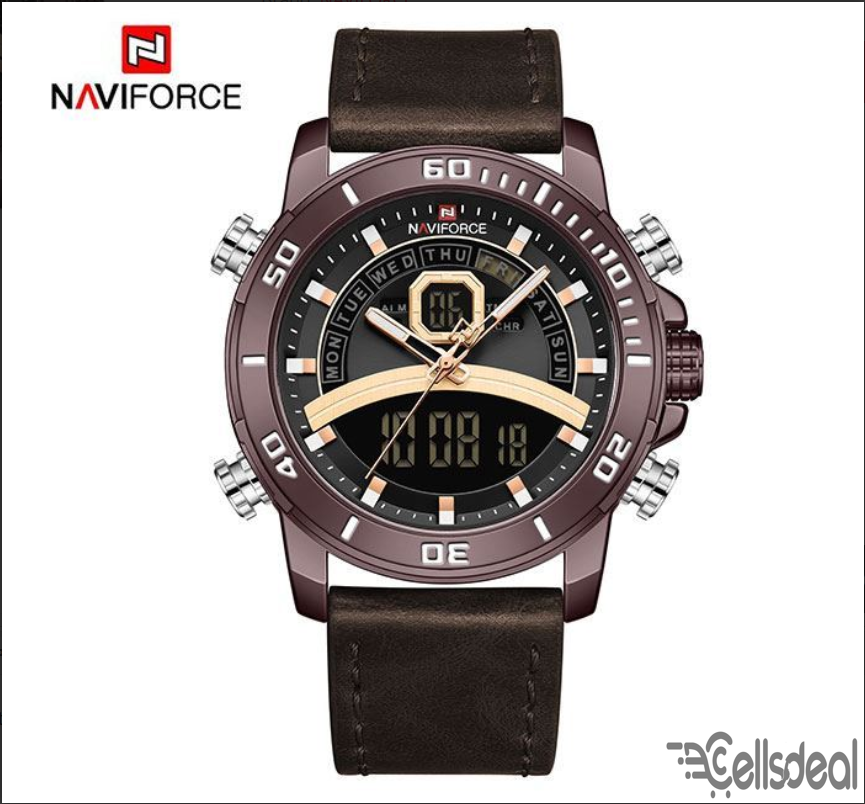 NAVIFORCE NF9181 Stainless Steel Dual Time Watch