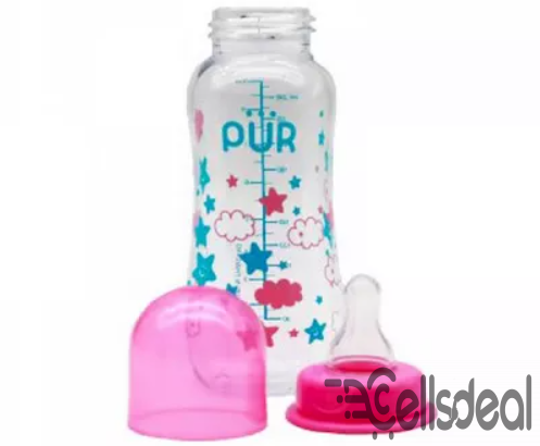 Pur Feeding Bottle 240 ml (Pink) – each