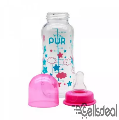 Pur Feeding Bottle 240 ml (Pink) – each