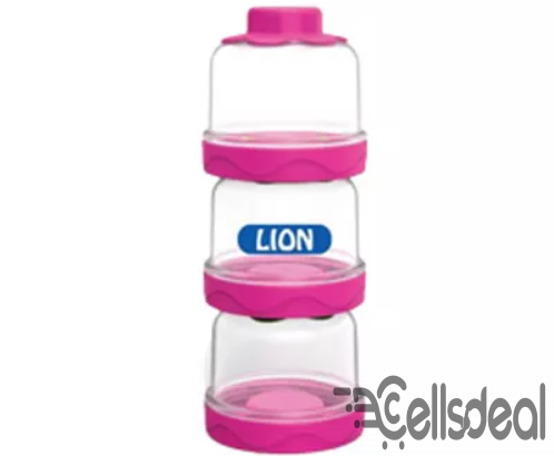 Lion Milk Powder Container (Pink)- each