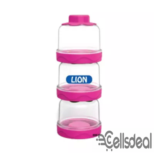 Lion Milk Powder Container (Pink)- each