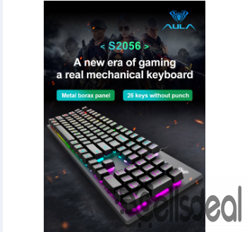 AULA S2056 Gaming Keyboard Macro Programming LED B