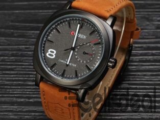 Black Analog Watch For Men