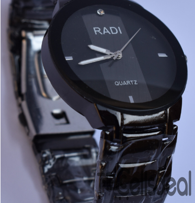 GFJH NRA11 Black Stainless Steel Watch with RAOLIA