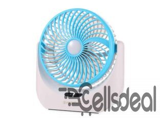 Lithium Rechargeable Mini Table Fan With LED Light