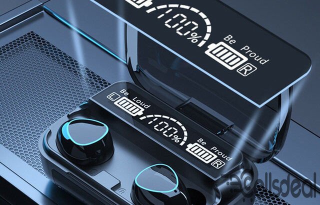 M10 TWS Earphone 9D Stereo LED Digital Display