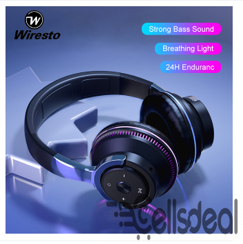 Wiresto H2 Wireless Bluetooth5.1 Headphone Over th