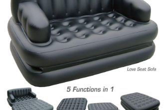 5 in 1 Inflatable Double Air Bed cum Sofa