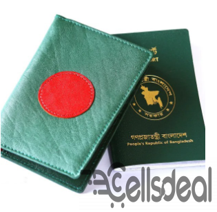 Leather Passport Cover With Multi Pocket Green and