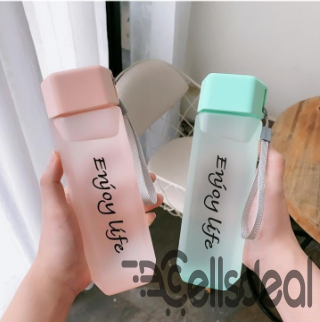 Colorful water bottle eco friendly frosted plastic