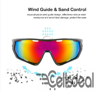 Outtobe Men Polarized Sports Sunglasses HD Polariz