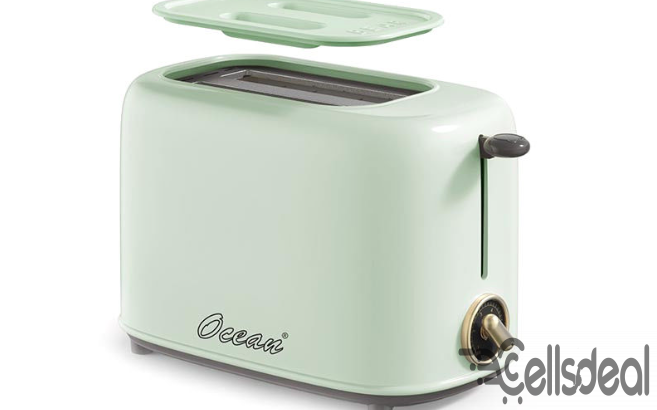 Ocean Bread Toaster 2 Slices with dust Cover