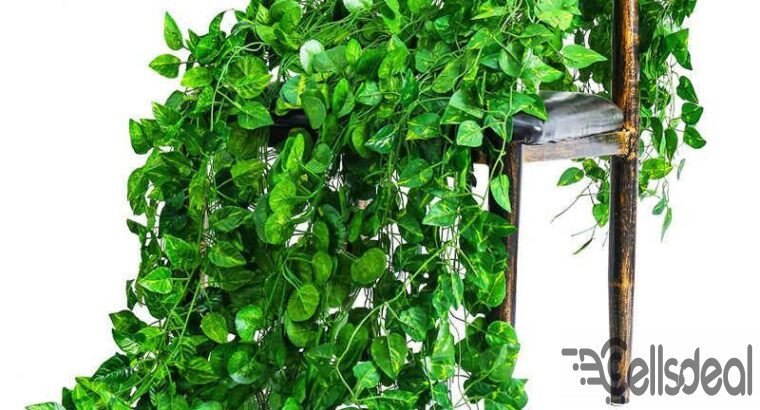 Auto Draft12 Pack Artificial Fake Ivy Leaves Green