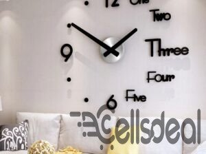 Auto DIY Acrylic Wall Clock for Living Room