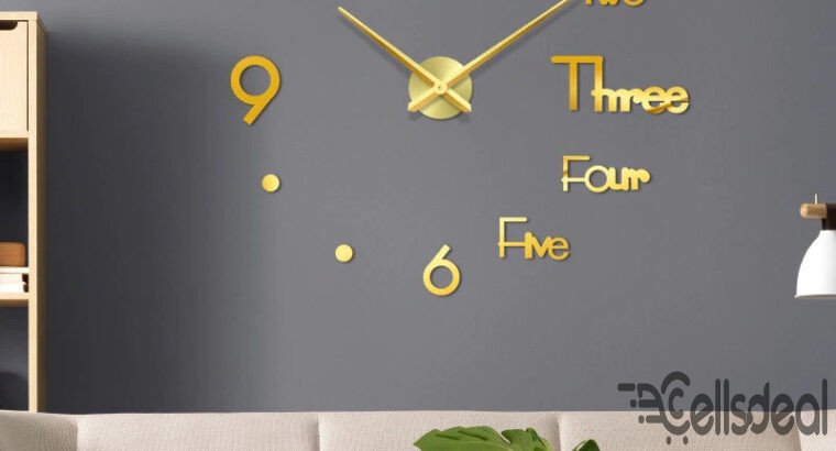 Auto DIY Acrylic Wall Clock for Living Room