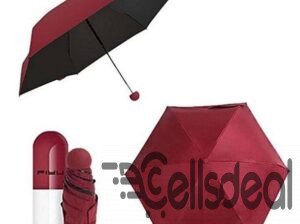 Mini Folding Umbrella With Cute Capsule Case