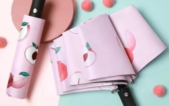 Fruits Girls Automatic Folding Clear Rain women