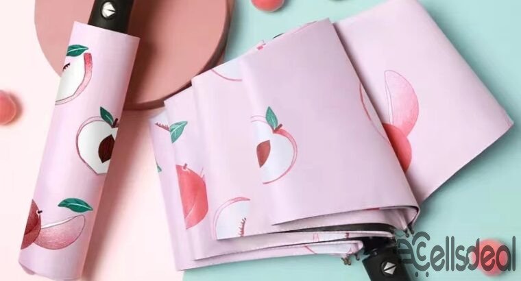 Fruits Girls Automatic Folding Clear Rain women