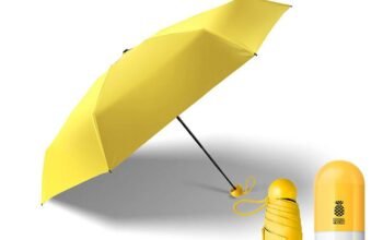 Ladies Capsule Umbrella Yellow 35″