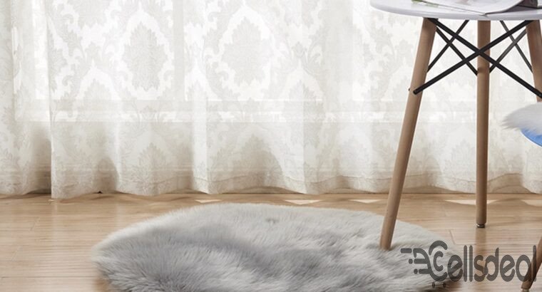 faux sheepskin wool carpet 30 x 30 cm Fluffy soft