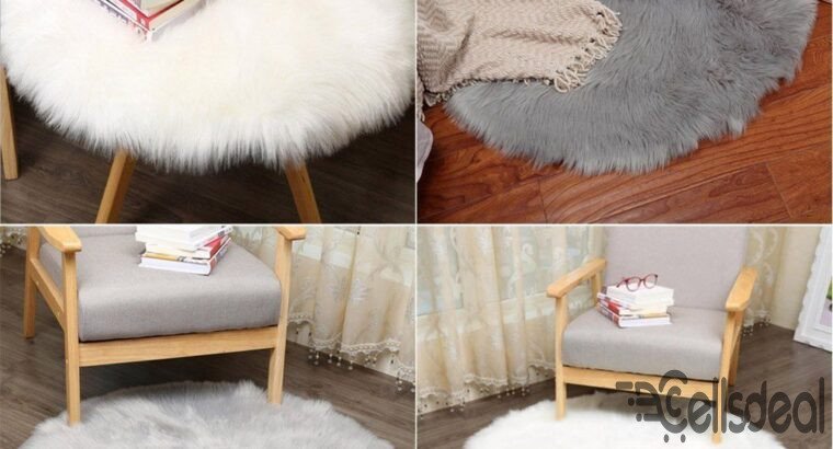 faux sheepskin wool carpet 30 x 30 cm Fluffy soft