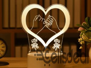 3D Plate LED Lamp Creative Night Lights Novelty Il