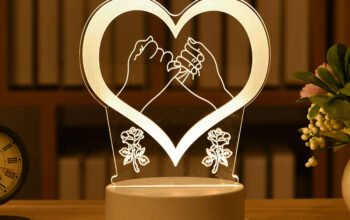 3D Plate LED Lamp Creative Night Lights Novelty Il