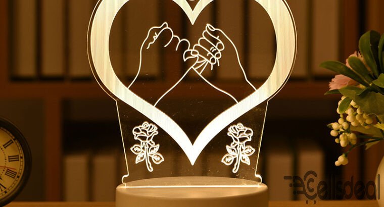 3D Plate LED Lamp Creative Night Lights Novelty Il