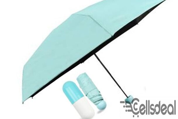 Ladies Capsule Umbrella Blue 35″