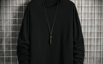 Black Full Sleeve Cotton T-shirt