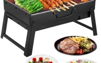 Portable BBQ Machine Big Size 17 Inch Black