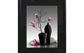 PVC Frame Flower Vase 2 BL (12×15)