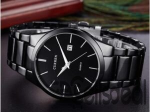 Curren 8106-Stainless Steel Analog Clock for Men