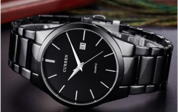 Curren 8106-Stainless Steel Analog Clock for Men