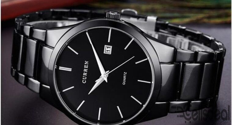 Curren 8106-Stainless Steel Analog Clock for Men