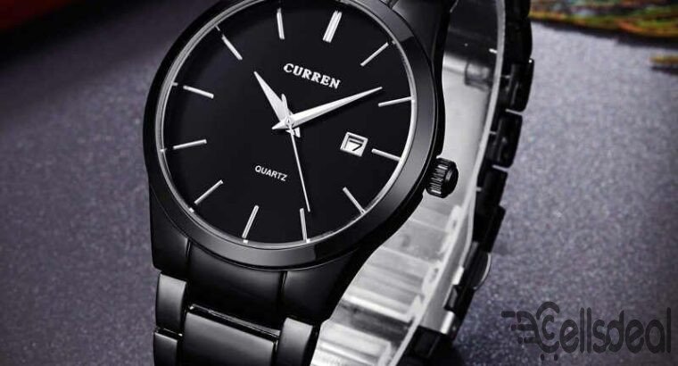 Curren 8106-Stainless Steel Analog Clock for Men