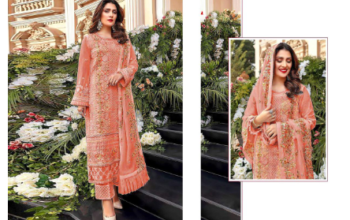 soft Georgette Embroidery Semi Stitched dress