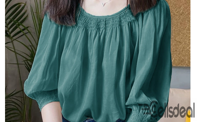 Solid Color Chiffon Shirt for Women