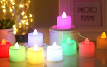 Decorative LED Candles Lamp 6 Pcs- Multi Color-To