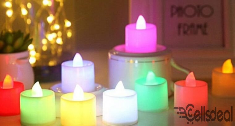 Decorative LED Candles Lamp 6 Pcs- Multi Color-To