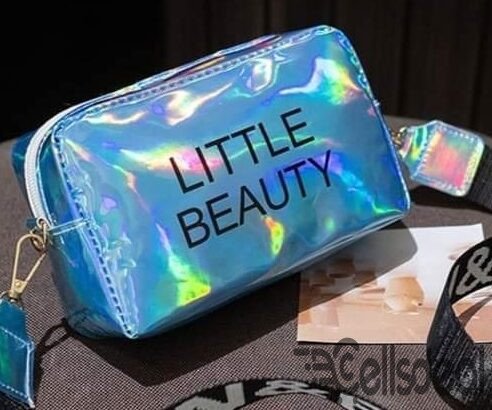 Little beautLitty laser PVC messenger shoulder bag