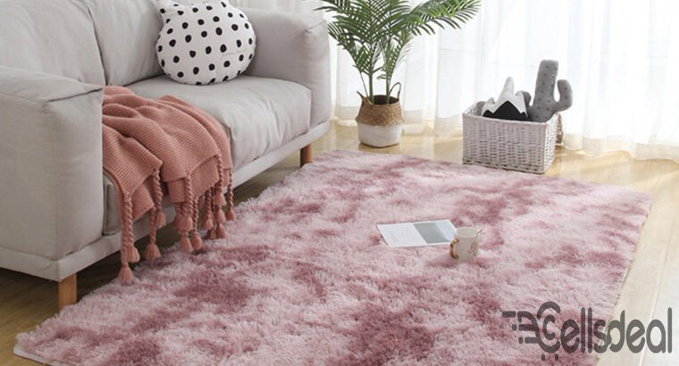 Soft Tie-Dye Carpet Floor Mat Fluffy Antiskid Area