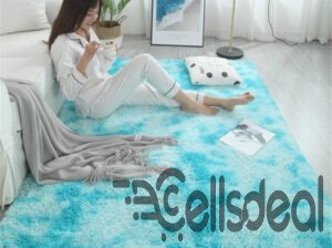 Soft Tie-Dye Carpet Floor Mat Fluffy Antiskid Area